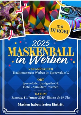 Flyer Maskenball Werben