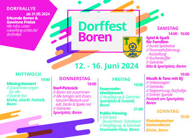 Dorffest Boren Programm