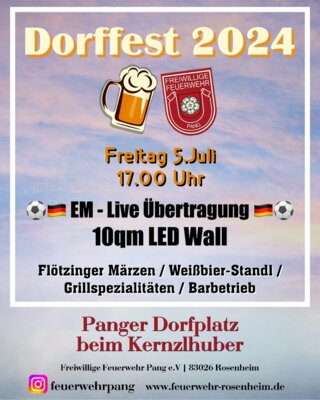 Dorffest 2024 mit EM Übertragung