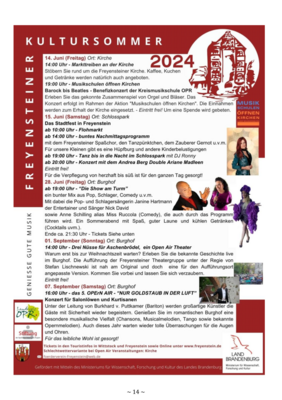 Veranstaltung: Kultursommer 2024