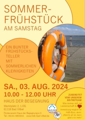 Veranstaltung: FÄLLT LEIDER AUS  - Sommerfrühstück am Samstag Sa 03.​08.​2024