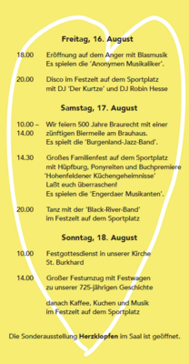 725 Jahre Hohenfelden