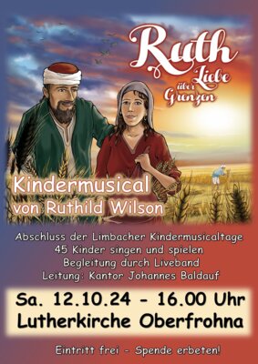 Plakat - Kindermusical Ruth - Liebe über Grenzen