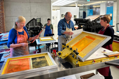 Siebdruck-Werkstatt an der Museumsfabrik (Foto: Lars Schladitz)