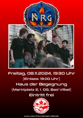 Veranstaltung: NRG LIVE!  Die NaturFreunde laden ein Fr 08.​11.​2024