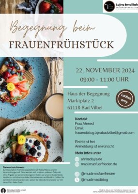 Veranstaltung: Begegnung beim Frauenfrühstück Fr 22. 11. 2024