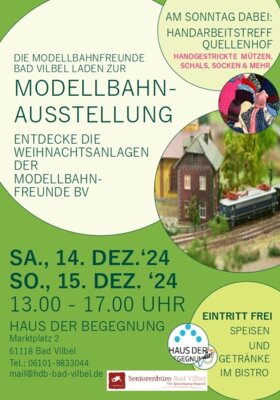 Veranstaltung: Leises Tuten und Sausen - Modellbahnausstellung im HdB So 15.​12.​2024