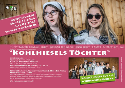 Veranstaltung: Theatergruppe Kanzach spielt: "Kohlhiesels Töchter" So 05. 01. 2025