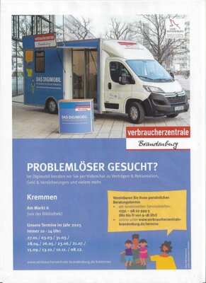 Veranstaltung: Verbraucherzentrale Brandenburg Mo 21. 07. 2025
