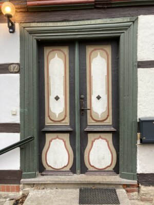 Eingangstür des Pfarrhauses Drübeck