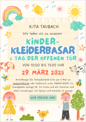 Kita Taubach- Tag der offenen Tür und Kindersachenflohmarkt