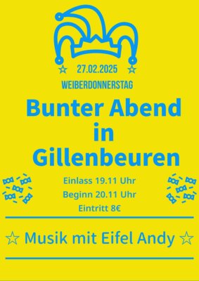 Bunter Abend in Gillenbeuren