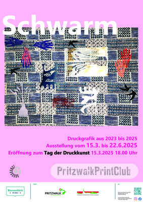 Plakat zur Ausstellung SCHWARM