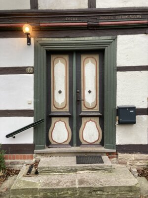Eingangstür des Pfarrhauses Drübeck