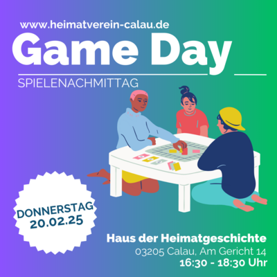 Spielenachmittag mit dem Heimatverein Calau e.V.
