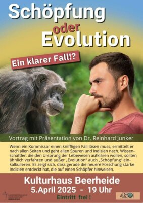 Vortrag Schöpfung oder Evolution
