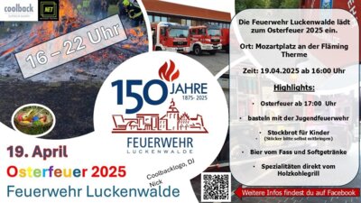 Veranstaltung: 150 Jahre Feuerwehr Luckenwalde