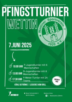 Pfingstturnier im Waldstadion Wettin