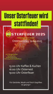 Veranstaltung: Osterfeuer 2025