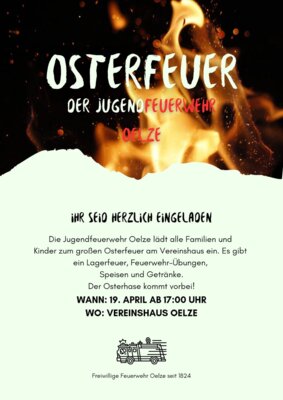 Plakat Osterfeuer 2025