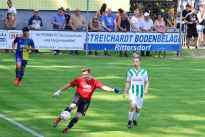 Kevin Dörnfeld, hier gegen Schwarza, wird in dieser Saison bereitstehen! Das bringt gewiss Stabilität.