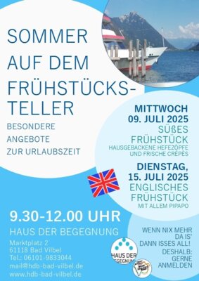 Veranstaltung: Sommer auf dem Frühstücksteller - Englisches Frühstück! Di 15.​07.​2025