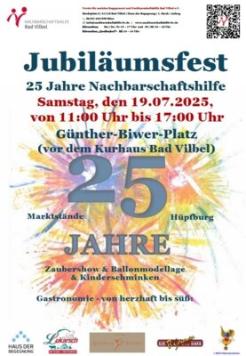 Veranstaltung: 25 Jahre Nachbarschaftshilfe - Großes Fest am Günther-Biwer-Platz Sa 19.​07.​2025