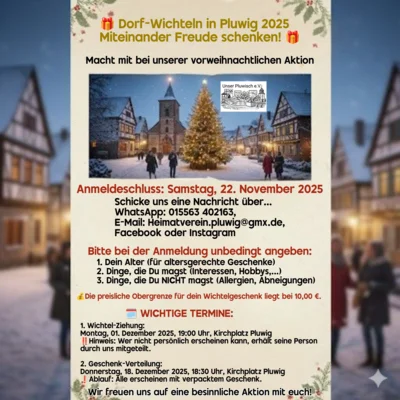 Dorf-Wichteln in Pluwig 2025