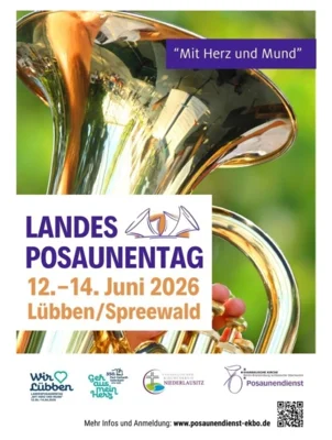 Landesposaunentag 12. - 14. Juni 2026 Lübben/Spreewald