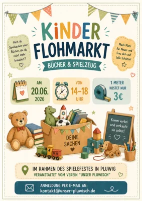 Plakat Kinderflohmarkt