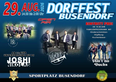 Flyer zum Dorffest in Busendorf