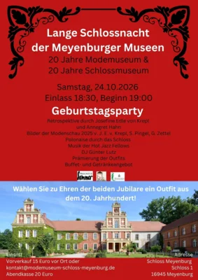 Plakat der Langen Schlossnacht