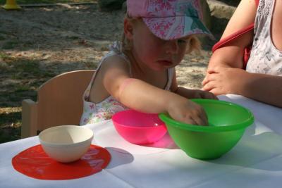 In Italien konnten die Kinder Nudeln sortieren 