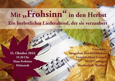 Foto des Albums: Mit Frohsinn in den Herbst (15.10.2016)