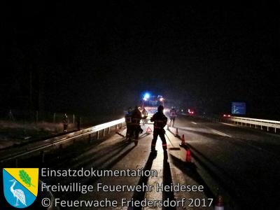Vorschaubild: Einsatz 3/2017 | PKW in Leitplanke | BAB 12 AD Spreeau