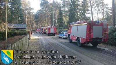 Vorschaubild: Einsatz 4/2017 | Garagenbrand | Dolgenbrodt verlängerte Mariannenstraße