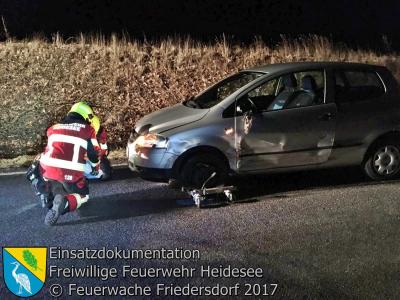 Vorschaubild: Einsatz 6/2017 | PKW gegen Baum | L39 OV Blossin - Friedersdorf 24.02.2017