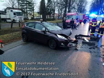 Vorschaubild: Einsatz 8/2017 | PKW gegen PKW | Friedersdorf Lindenstraße