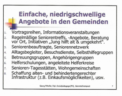 Foto des Albums: Informationsveranstaltung am 08.03.2017 Aufgaben der Gerontopsychiatrische Koordinierungsstelle (GKS)