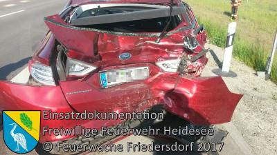 Vorschaubild: Einsatz 17/2017 | VU 3x LKW 1x PKW | BAB 12 AS Storkow - AS Friedersdorf