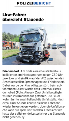 Vorschaubild: Bericht aus dem Dahme-Kurier vom 23.05.2017