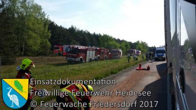 Vorschaubild: Einsatz 17/2017 | VU 3x LKW 1x PKW | BAB 12 AS Storkow - AS Friedersdorf