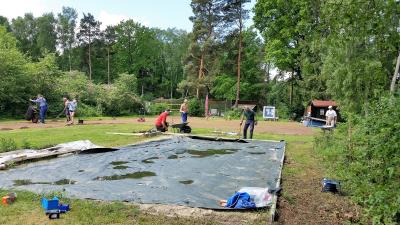 Foto des Albums: Sanierung der Beachvolleyballplätze sowie der Leichtathletikanlage im Mai 2017
