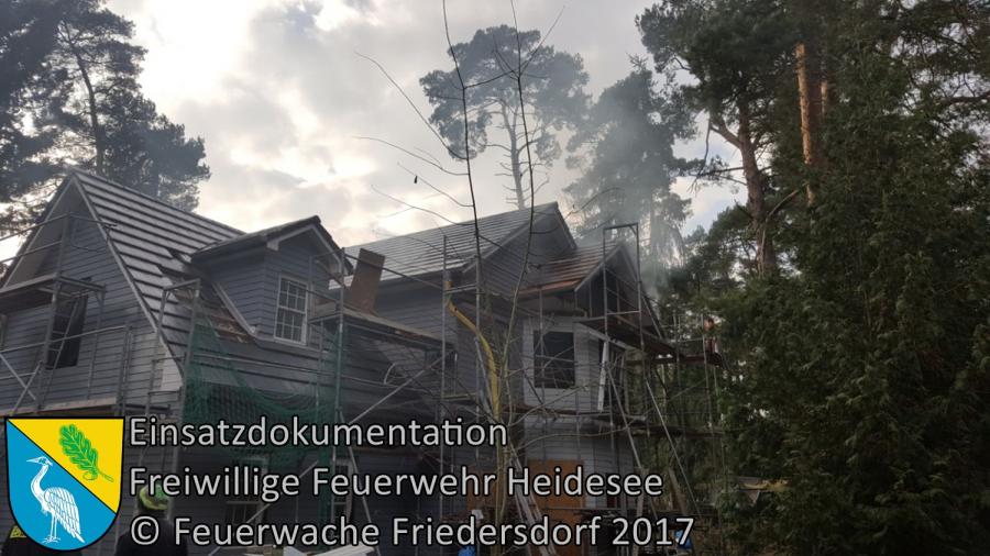 Bild: Einsatz 146/2017 | Kaminbrand | Bindow Drosselweg