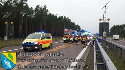 Vorschaubild: Einsatz 150/2017 | VU 3x PKW | BAB 12 AS Friedersdorf - AS Storkow