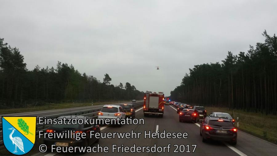 Bild: Einsatz 150/2017 | VU 3x PKW | BAB 12 AS Friedersdorf - AS Storkow