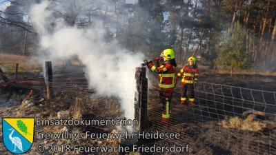 Vorschaubild: Einsatz 9/2018 | 300m² Ödlandbrand | Friedersdorf Wilhelmstraße