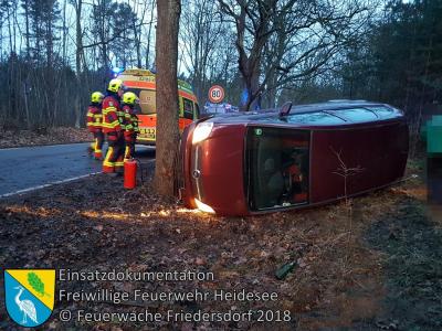 Vorschaubild: Einsatz 11/2018 | PKW in Graben | L40 OV Bindow - Friedersdorf