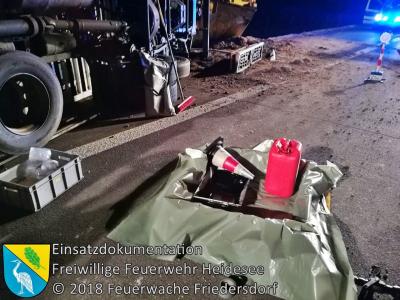 Vorschaubild: Einsatz 14/2018 | VU LKW auf Seite - 3x PKW | BAB 12 AS Friedersdorf - AS Storkow