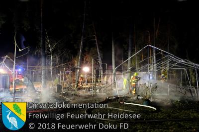 Vorschaubild: Einsatz 18/2018 | Brand auf Campingplatz | Gräbendorf Weg zum Hölzernen See